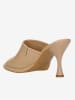 Wojas Leren slippers beige