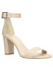 Wojas Leren haksandalen beige
