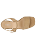 Wojas Leren haksandalen beige