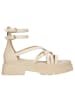 Wojas Leder-Sandalen in Beige