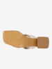 Wojas Leren haksandalen beige