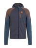 Odlo Wollen fleece vest donkerblauw/lichtbruin