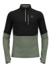 Odlo Fleecepullover "Descent" in Grün/ Schwarz