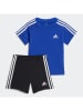 adidas 2-częściowy zestaw sportowy w kolorze niebiesko-czarnym