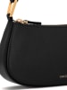 COCCINELLE Leder-Schultertasche in Schwarz - (B)23 x (H)11,5 x (T)4  cm
