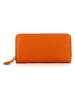 COCCINELLE Skórzany portfel w kolorze pomarańczowym - 19 x 10,5 cm