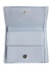 COCCINELLE Leren portemonnee lichtblauw - (B)11 x (H)9 cm
