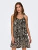 ONLY Kleid in Schwarz/ Beige