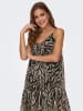 ONLY Kleid in Schwarz/ Beige