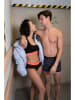 Happy Shorts Topy (2 szt.) w kolorze czarno-pomarańczowym