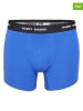 Happy Shorts 3er-Set: Boxershorts in Schwarz/ Blau