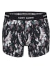 Happy Shorts 3er-Set: Boxershorts in Grau/ Schwarz/ Blau