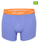 Happy Shorts 2er-Set: Boxershorts in Schwarz/ Lila