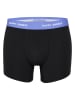 Happy Shorts 2er-Set: Boxershorts in Schwarz/ Lila