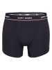 Happy Shorts 2er-Set: Boxershorts in Schwarz/ Rot