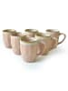 Hermia 6er-Set: Jumbotassen in Rosa - 370 ml