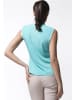 Awama Top turquoise/wit