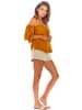 Awama Bluse in Ocker