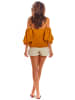 Awama Bluse in Ocker