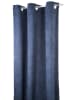 Tom Tailor home Gardine "Casual Cord" in Blau - (L)245 x (B)140 cm