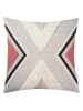Tom Tailor home Kissenhülle "Ethno Multi Zag" in Hellgrau/ Beige/ Rosa