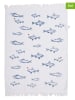 Clayre & Eef Ręczniki (2 szt.) w kolorze biało-niebieskim dla gości - 66 x 40 cm