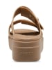 Crocs Slippers "Brooklyn Buckle Low Wedge" kaki