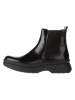 Calvin Klein Leder-Chelsea-Boots in Schwarz