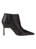 Calvin Klein Leder-Stiefeletten in Schwarz