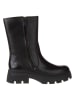 Calvin Klein Leder-Boots in Schwarz