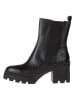 Calvin Klein Leder-Stiefeletten in Schwarz