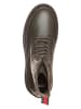 Tommy Hilfiger Shoes Leder-Boots in Khaki
