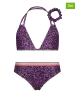 Vingino 3tlg. Bikini-Set "Zabrina" in Lila/ Schwarz