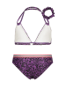 Vingino 3tlg. Bikini-Set "Zabrina" in Lila/ Schwarz