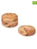 Sauter 4-delige set: onderzetters naturel - Ø 9 cm