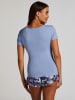 Hunkemöller Pyjama-Oberteil "Henley" in Hellblau