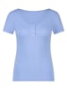 Hunkemöller Pyjama-Oberteil "Henley" in Hellblau