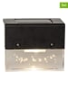 STAR Trading 4er-Set: LED-Solar-Wandleuchte "Bubbly Fence" in Schwarz - (B)6,5 x (H)8 cm