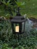 STAR Trading Gartenlaterne "Serene" in Schwarz in Schwarz - (B)13,5 x (H)45 cm