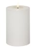 STAR Trading LED-Wachskerze "Flamme Flow Big" in Weiß - (H)17,5 x Ø 10 cm