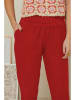 Rodier Lin Linnen broek rood