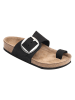 Ballerin's Leren teenslippers "Afrodisias" zwart