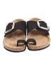 Ballerin's Leren teenslippers "Afrodisias" zwart