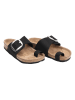 Ballerin's Leder-Zehentrenner "Afrodisias" in Schwarz