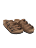 Ballerin's Leren slippers "Aizonai" lichtbruin