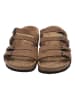 Ballerin's Leren slippers "Aizonai" lichtbruin