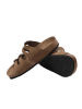 Ballerin's Leren slippers "Aizonai" lichtbruin
