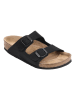 Ballerin's Leren slippers "Alanya" zwart