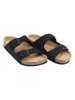 Ballerin's Leren slippers "Alanya" zwart