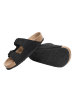 Ballerin's Leren slippers "Alanya" zwart